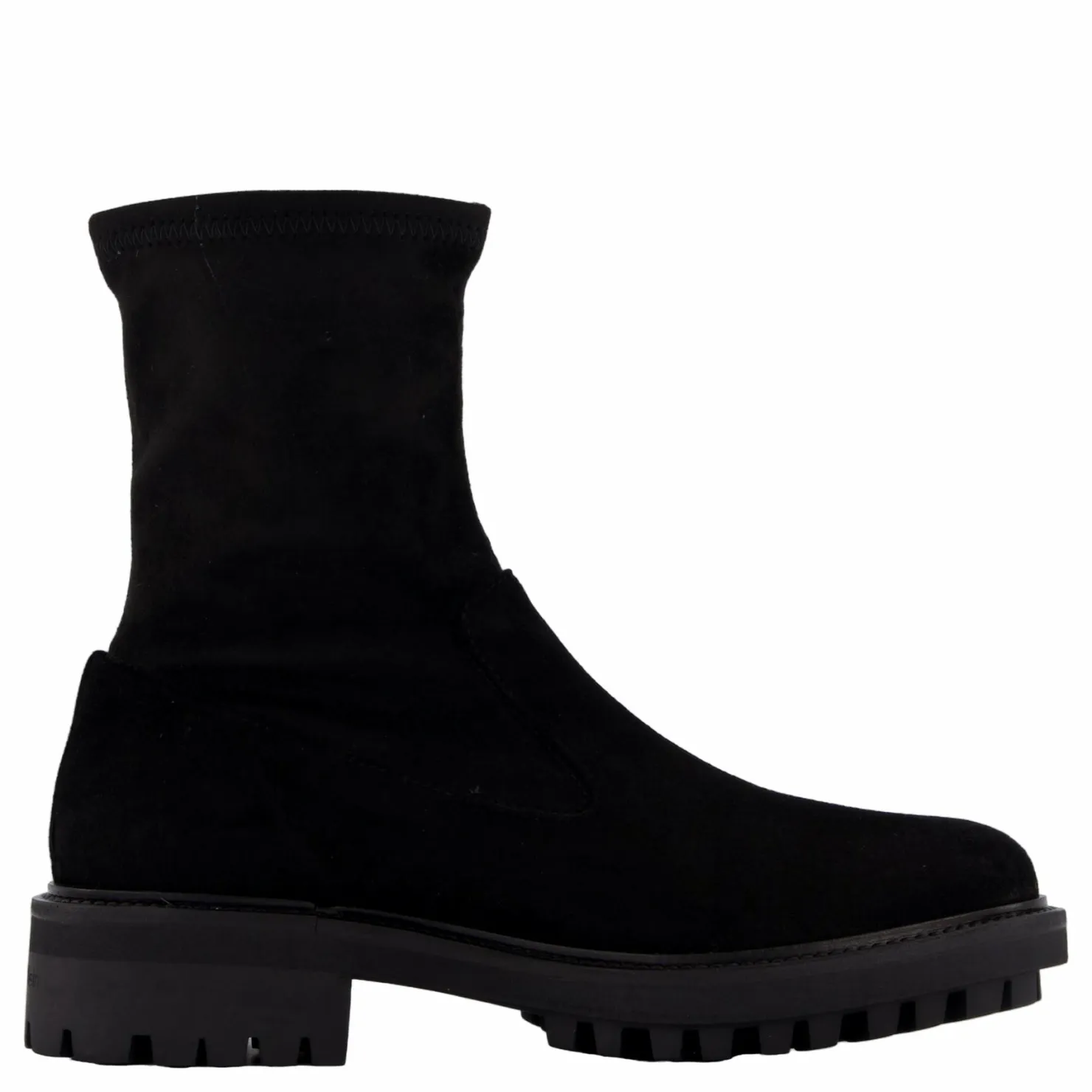 Calvin Klein Flat Sock Boot Sue Mix Ck Black Svart Best