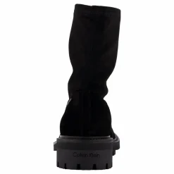 Calvin Klein Flat Sock Boot Sue Mix Ck Black Svart Best