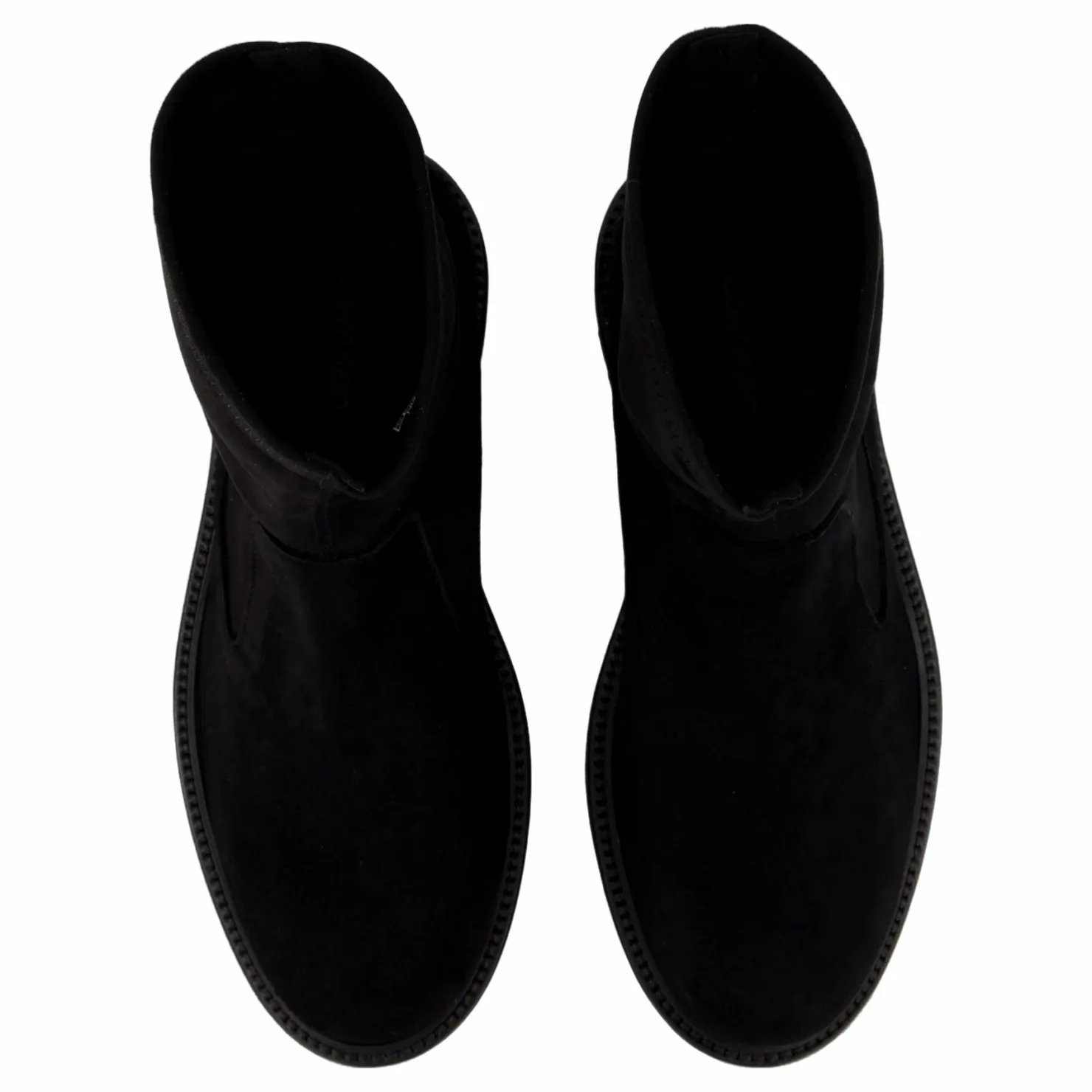 Calvin Klein Flat Sock Boot Sue Mix Ck Black Svart Best