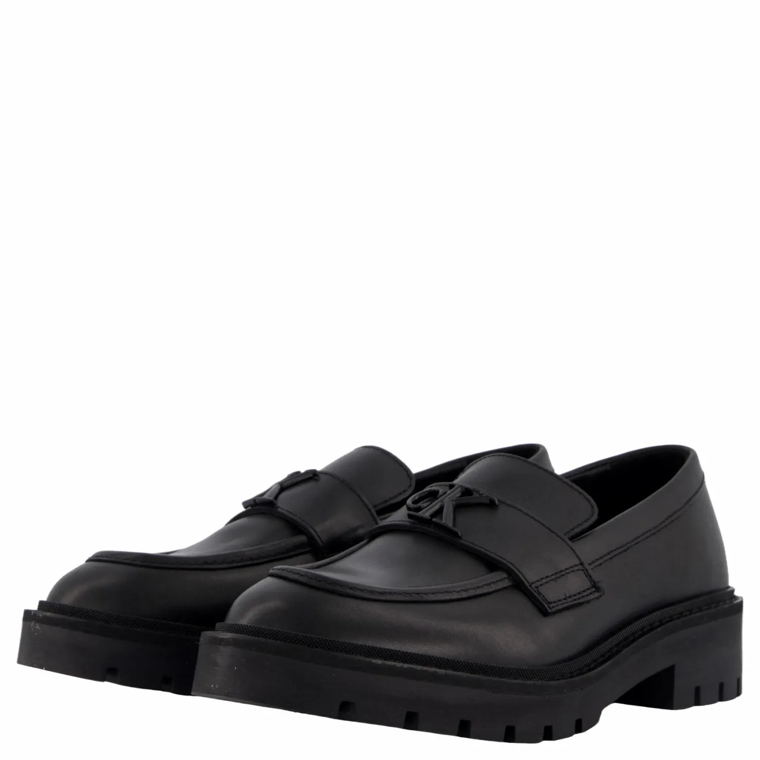 Calvin Klein Flatform Loafer Hw Mg Lth Triple Black Svart