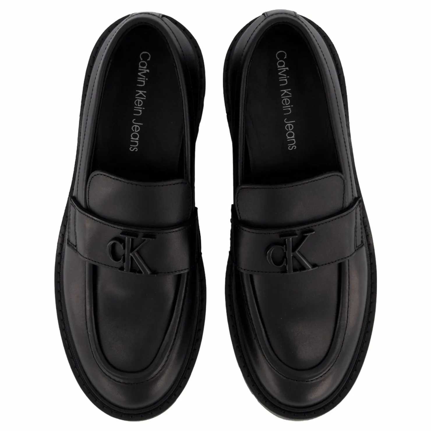 Calvin Klein Flatform Loafer Hw Mg Lth Triple Black Svart