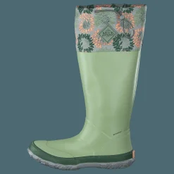 Muckboot Forager Tall Green/flower Grön Hot