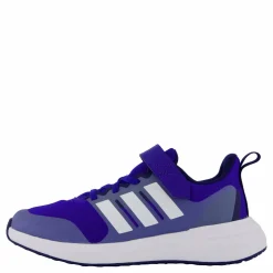 adidas FortaRun 2.0 Cloudfoam Elastic Lace Top Strap Shoes Lucid Blue / Cloud White / Blue Fusion Blå Outlet