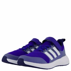 adidas FortaRun 2.0 Cloudfoam Elastic Lace Top Strap Shoes Lucid Blue / Cloud White / Blue Fusion Blå Outlet