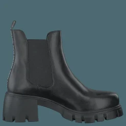 Steve Madden Forza Black Leather Svart Clearance