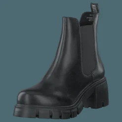 Steve Madden Forza Black Leather Svart Clearance
