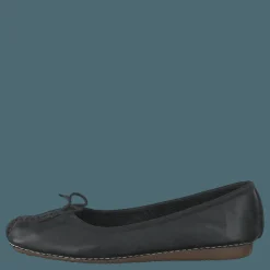 Clarks Freckle Ice Black Leather Svart Sale