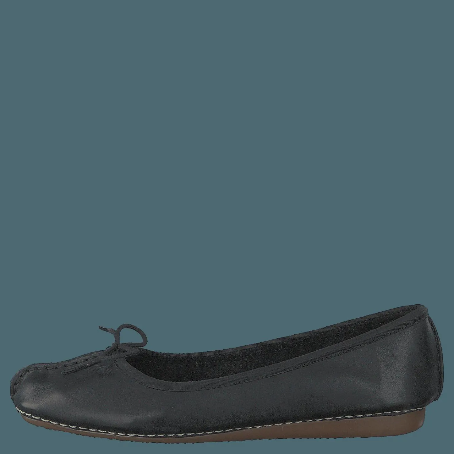 Clarks Freckle Ice Black Leather Svart Sale