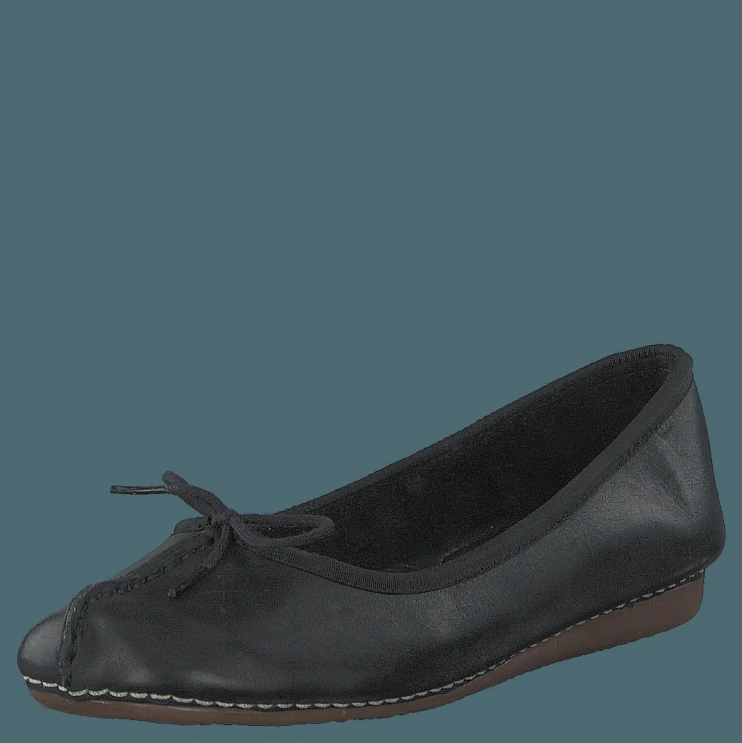 Clarks Freckle Ice Black Leather Svart Sale