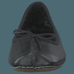 Clarks Freckle Ice Black Leather Svart Sale