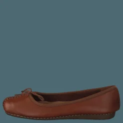 Clarks Freckle Ice Dark Tan Lea Brun New