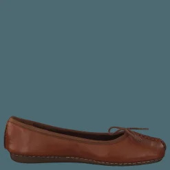Clarks Freckle Ice Dark Tan Lea Brun New