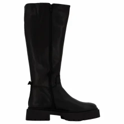 Steve Madden Galina Boots Black Leather Svart Discount