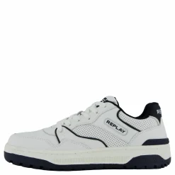 Replay Gemini Punch Sneaker Off Wht/black Vit Sale