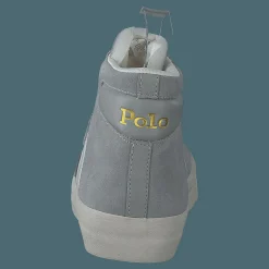 Polo Ralph Lauren Gervin Mid Suede Sneaker Soft Grey Grå New