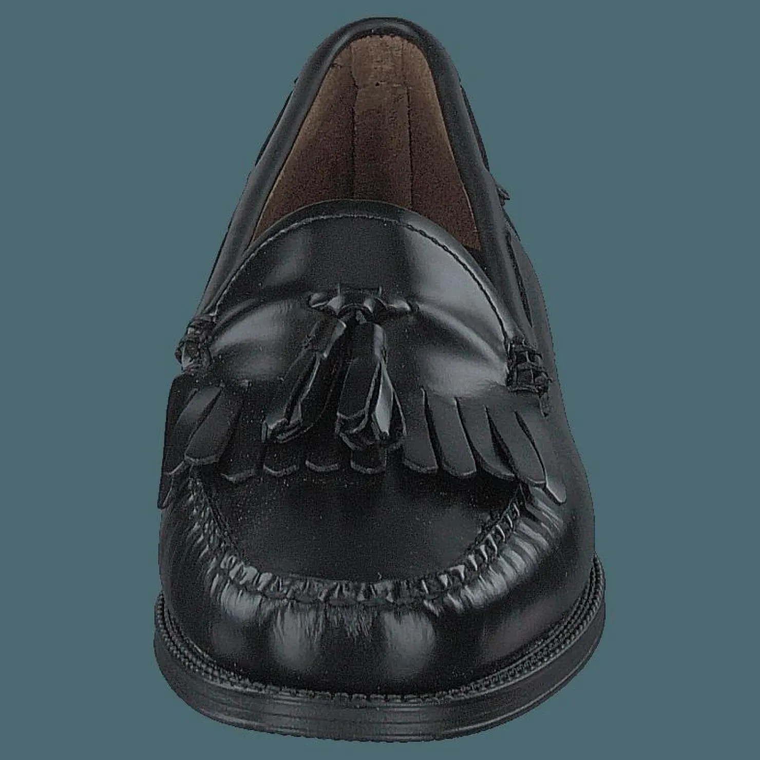 G. H. Bass Gh Weejun Ii Wmn Esther Kiltie Black Lthr Svart New