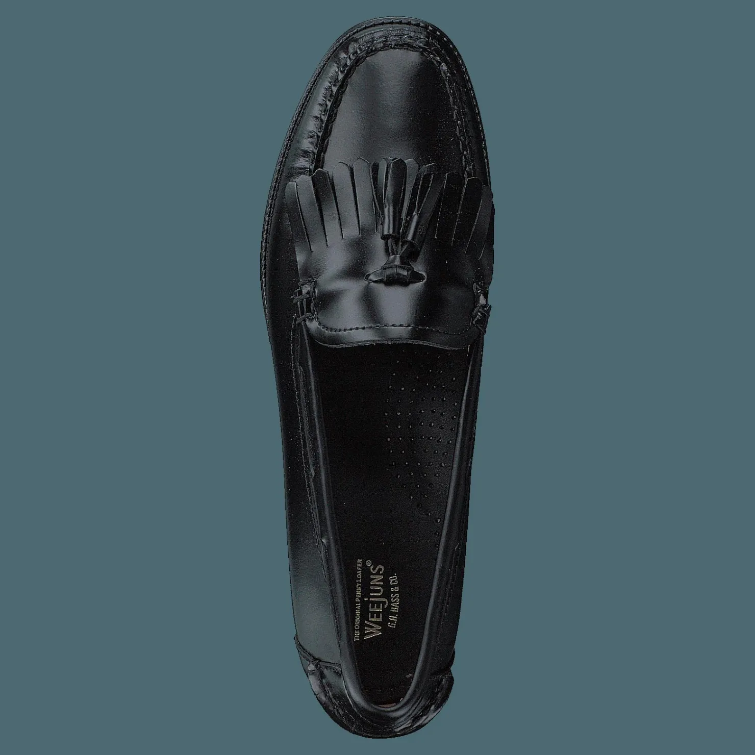 G. H. Bass Gh Weejun Ii Wmn Esther Kiltie Black Lthr Svart New