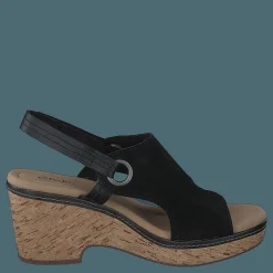 Clarks Giselle Sea Black Sde Brun