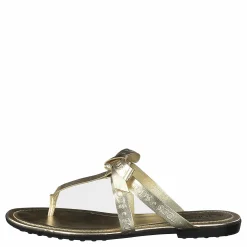 Tod's Gomma Bow Sandal Flan Brun New