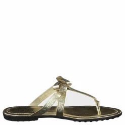 Tod's Gomma Bow Sandal Flan Brun New