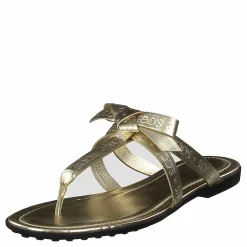 Tod's Gomma Bow Sandal Flan Brun New
