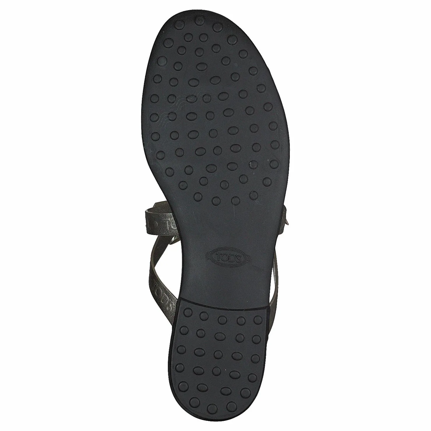 Tod's Gomma Bow Sandal Flan Brun New