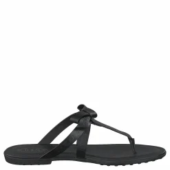 Tod's Gomma Bow Sandal Nero Svart Clearance