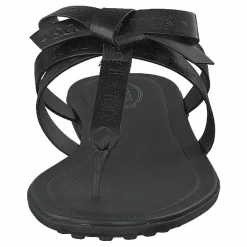 Tod's Gomma Bow Sandal Nero Svart Clearance