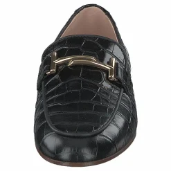 Tod's Gommini Double T Black Printed Reptile Svart