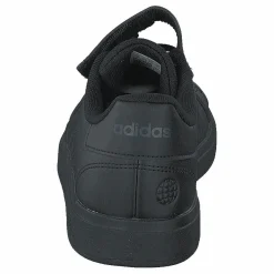 adidas Grand Court Elastic Lace and Top Strap Shoes Core Black / Core Black / Grey Six Svart Outlet