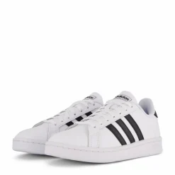 adidas Grand Court Shoes Cloud White / Core Black / Cloud White Vit New