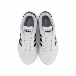 adidas Grand Court Shoes Cloud White / Core Black / Cloud White Vit New