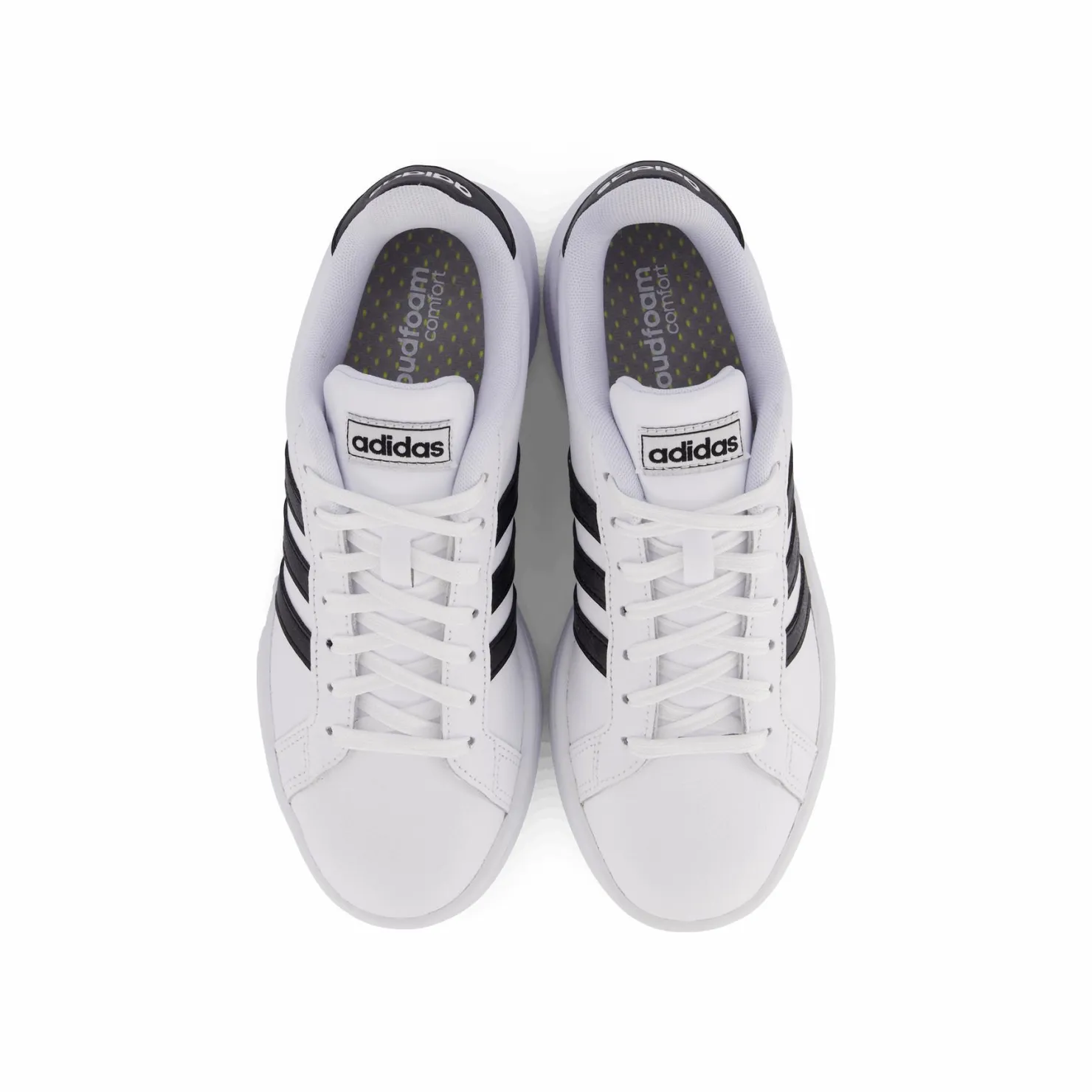 adidas Grand Court Shoes Cloud White / Core Black / Cloud White Vit New