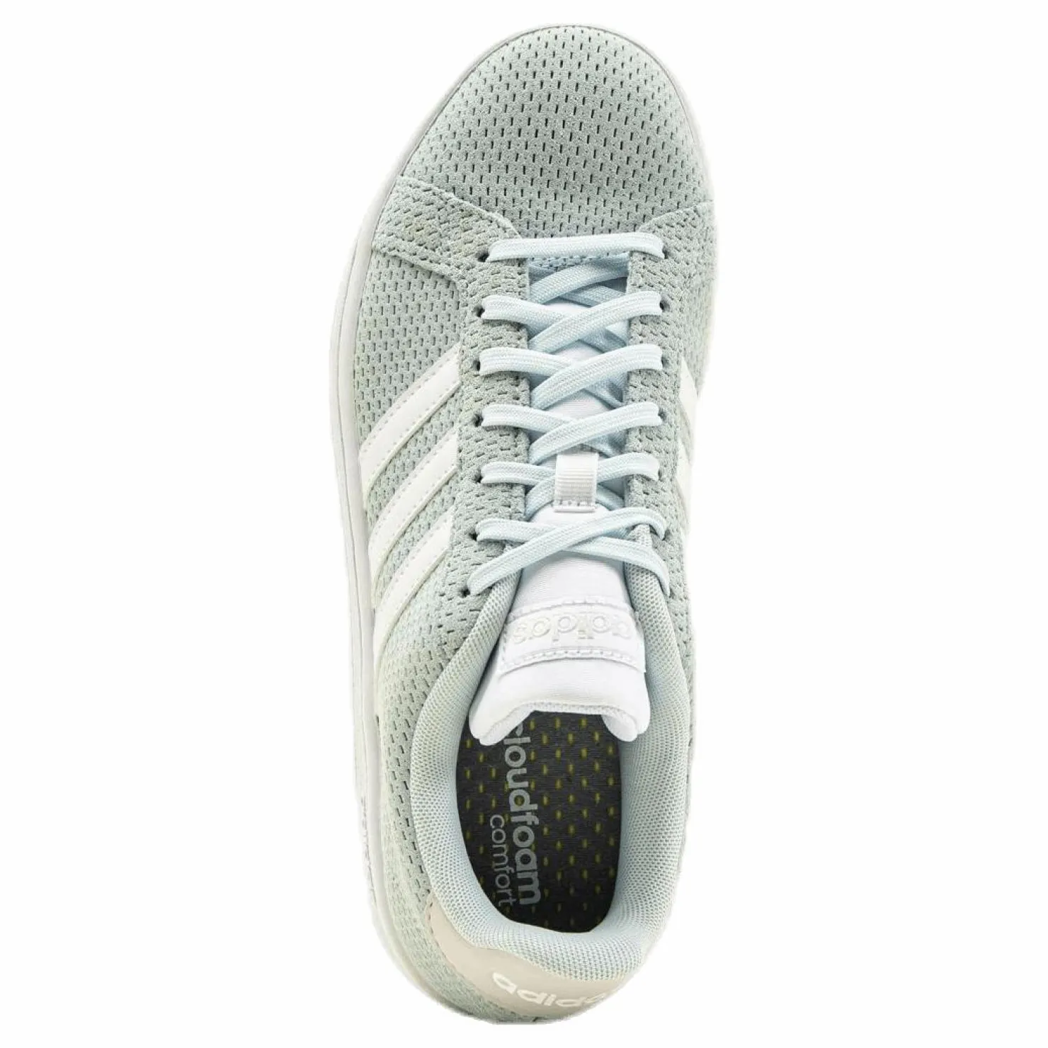 adidas Grand Court Shoes Sky Tint / Cloud White / Dash Grey Vit New