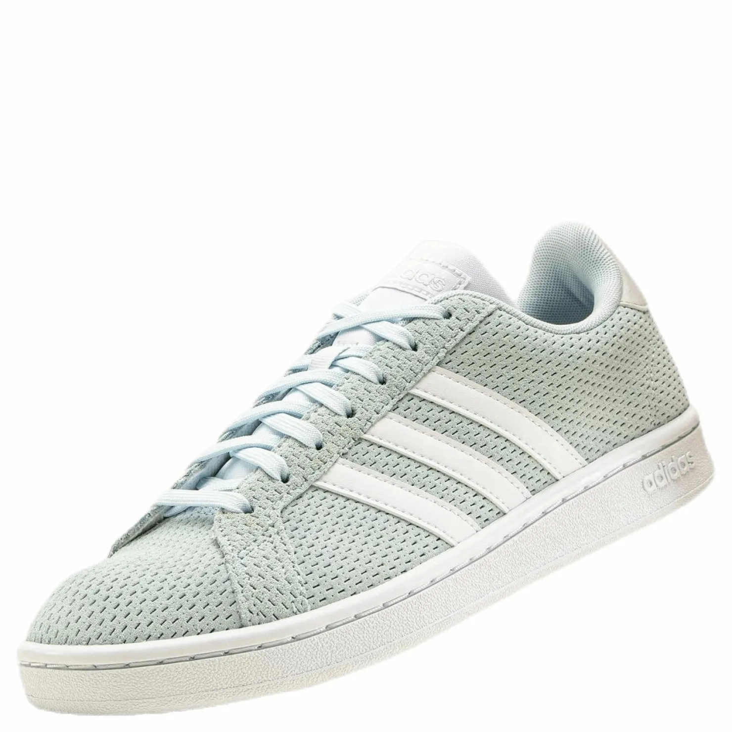 adidas Grand Court Shoes Sky Tint / Cloud White / Dash Grey Vit New