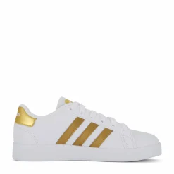 adidas Grand Court Sustainable Lace Shoes Cloud White / Cloud White / Matte Gold Vit Sale