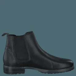 Playboy Footwear Grant Black Leather Blå Clearance