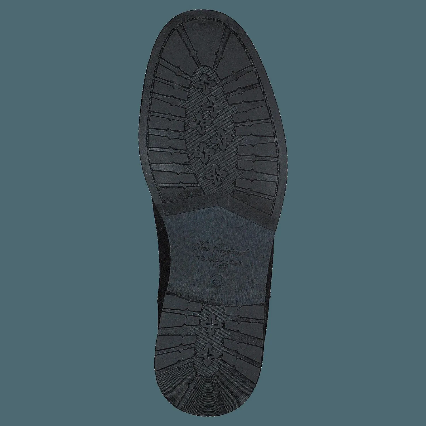 Playboy Footwear Grant Black Leather Blå Clearance
