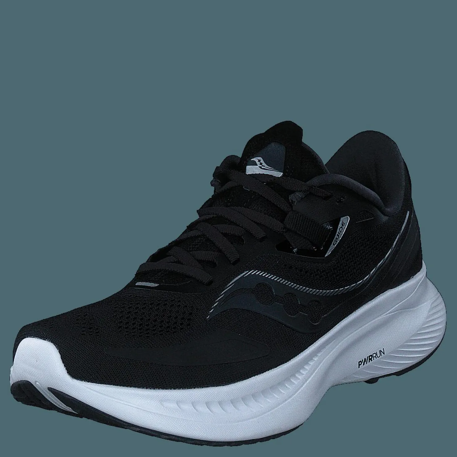 Saucony Guide 15 Black/white Svart Sale