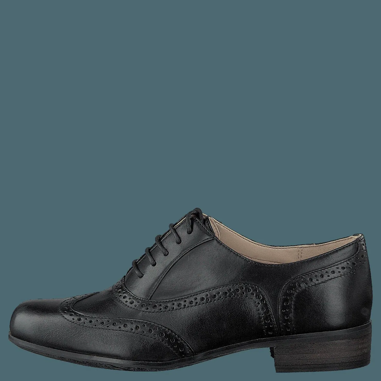 Clarks Hamble Oak Black Leather Grå och Svart