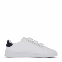 Polo Ralph Lauren Heritage Court II Leather Sneaker White / Navy Vit Sale