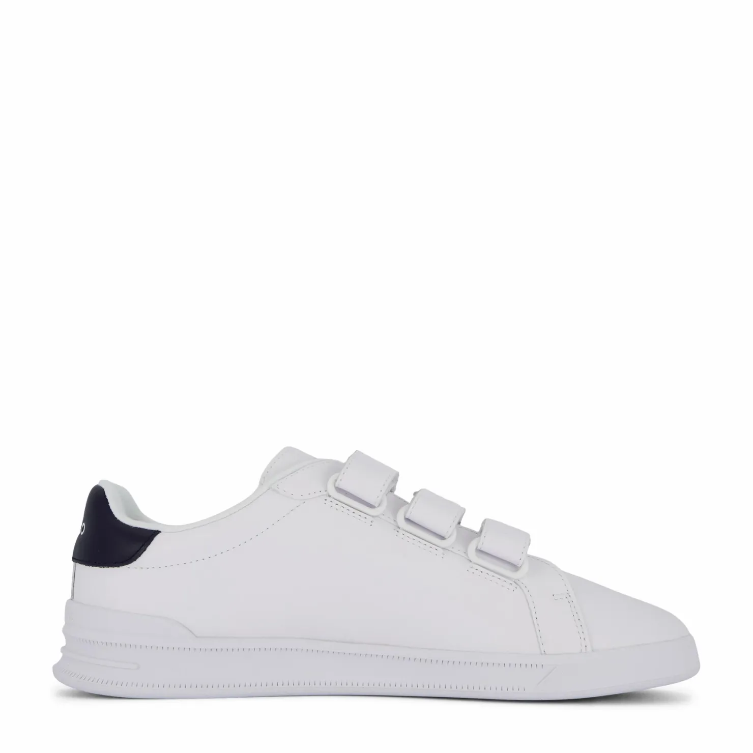 Polo Ralph Lauren Heritage Court II Leather Sneaker White / Navy Vit Sale