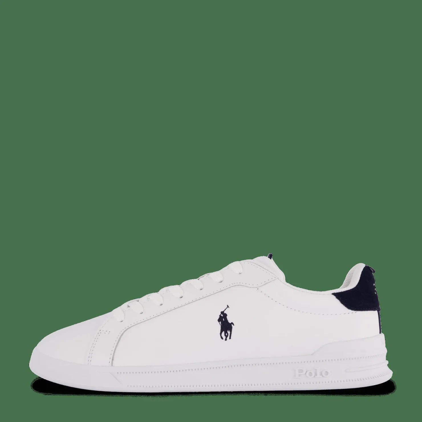 Polo Ralph Lauren Heritage Court II Leather Sneaker White / Navy / Red Vit