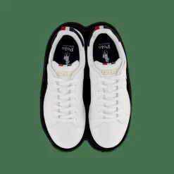 Polo Ralph Lauren Heritage Court II Leather Sneaker White / Navy / Red Vit