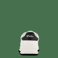 Polo Ralph Lauren Heritage Court II Leather Sneaker Deckwash White / Black Vit