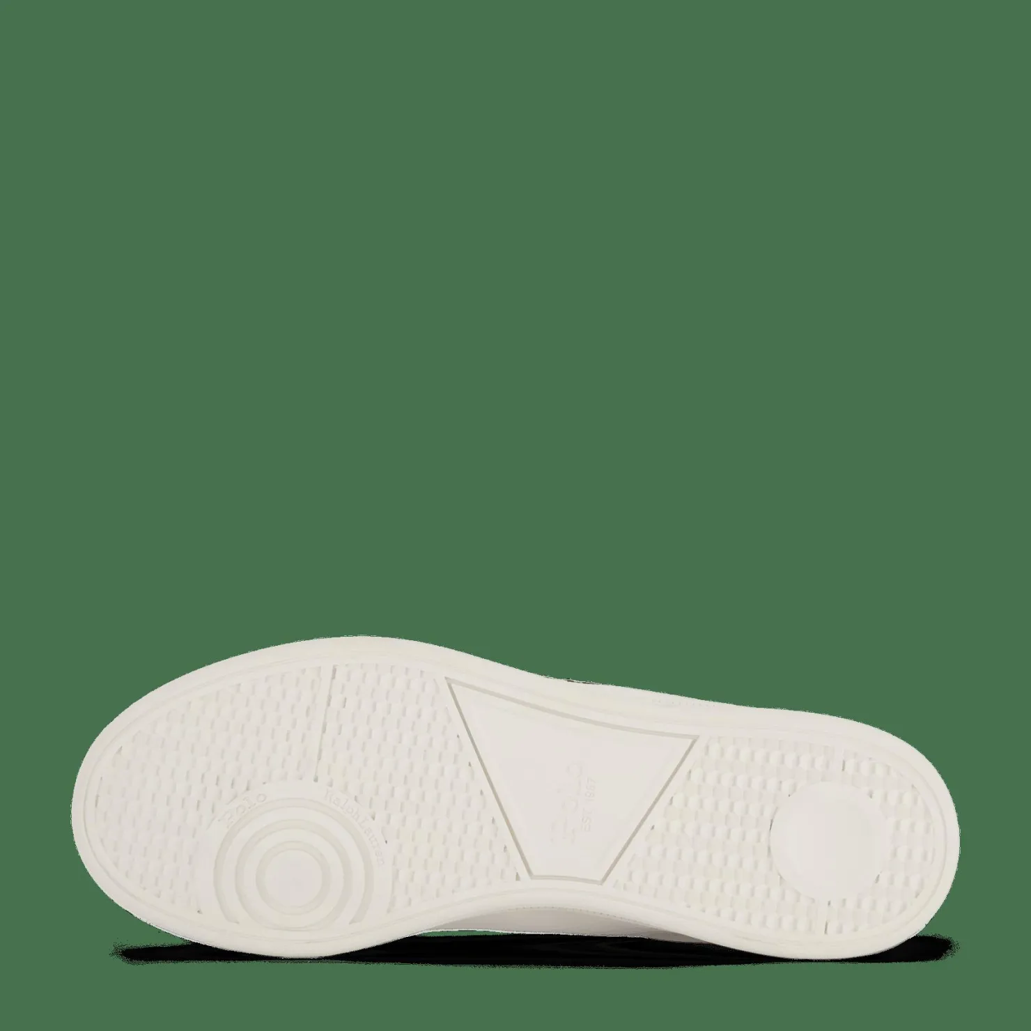 Polo Ralph Lauren Heritage Court II Leather Sneaker Deckwash White / Black Vit