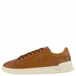 Polo Ralph Lauren Heritage Court II Leather Sneaker Polo Pale Russet Brun Discount