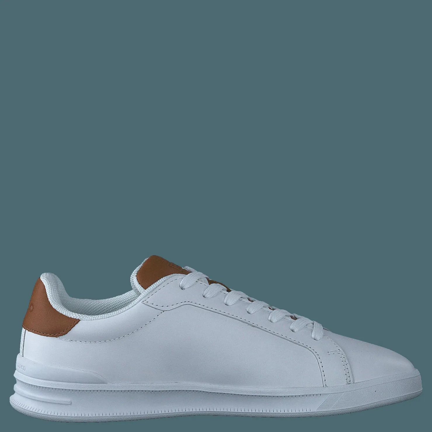 Polo Ralph Lauren Heritage Court II Leather Sneaker White / Tan Vit New