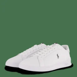 Polo Ralph Lauren Heritage Court II Leather Sneaker White / Black PP Vit Best