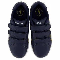 Ralph Lauren Junior Heritage Court Iii Ez C-navy Smooth W/ White Pp Blå Online